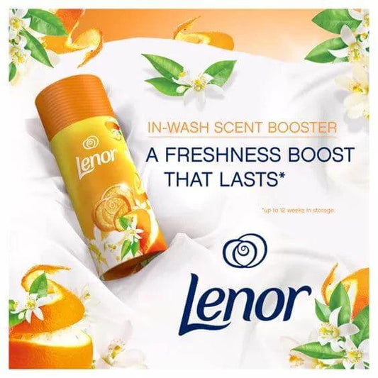 Lenor In-Wash Scent Booster Citrus & White Verbena, 176g, for lasting freshness and invigorating scent.