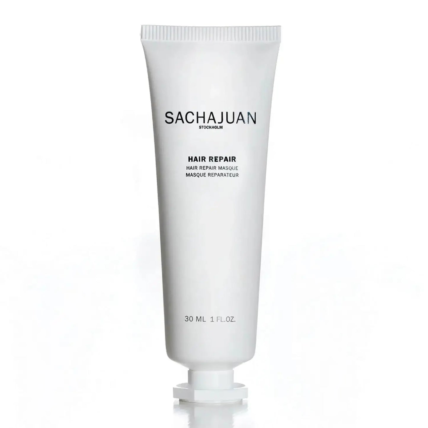 SACHAJUAN Hair Repair Mask 30ml for intensive hair treatment and frizz reduction with ocean silk technology.