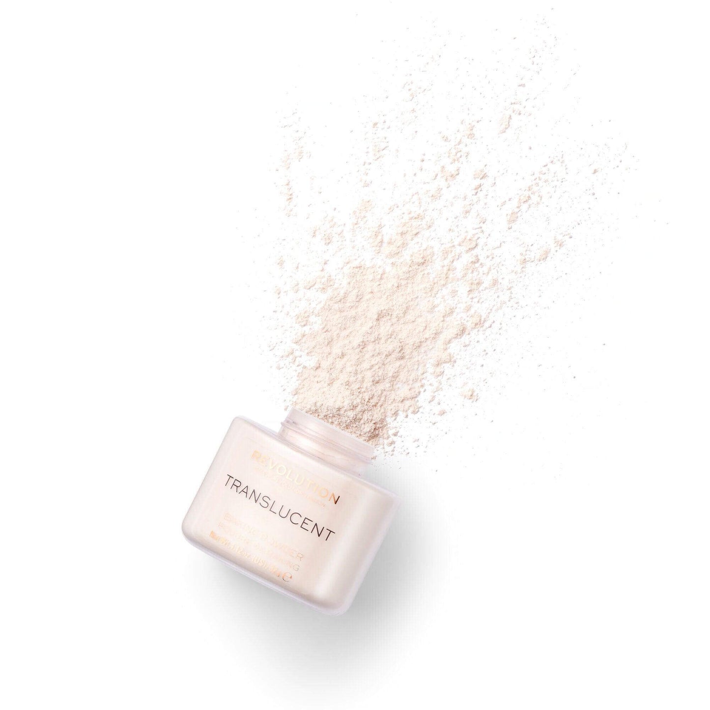 Makeup Revolution Loose Baking Powder in Translucent, finely milled for a natural finish and long-lasting makeup.
