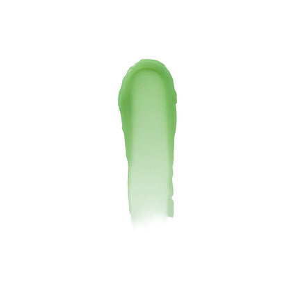 Swatch of e.l.f. Squeeze Me Lip Balm in Honeydew, a hydrating green tint for soft, nourished lips.