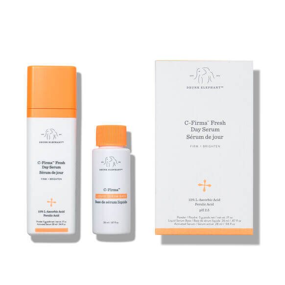 Drunk Elephant C-Firma Fresh Day Serum with packaging on a white background