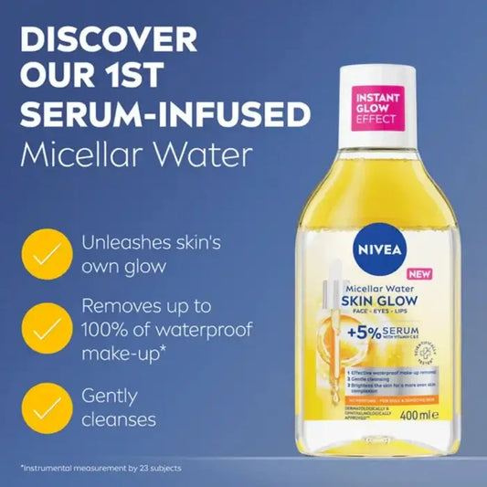Nivea Skin Glow Serum Infused Micellar Water 400ml