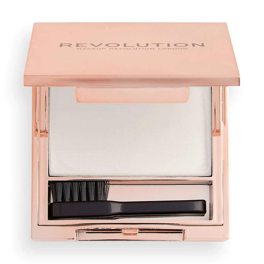 Makeup Revolution Soap Styler, brow styling soap with brush and mirror for full, fluffy brows.