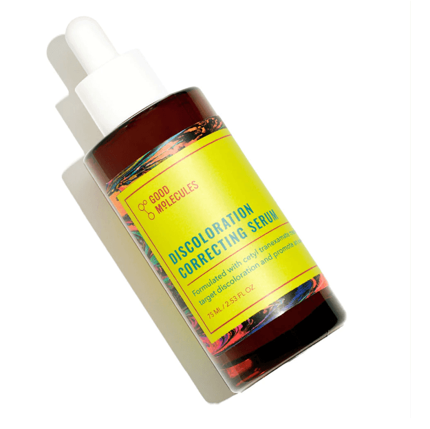 Good Molecules Discoloration Correcting Serum 30ml bottle, targeting uneven skin tone and hyperpigmentation.