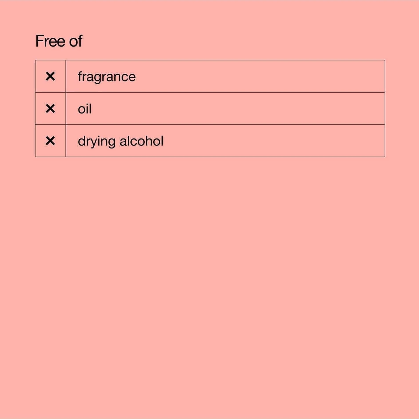 List of ingredients that Clinique Moisture Surge is free of: fragrance, oil, drying alcohol.