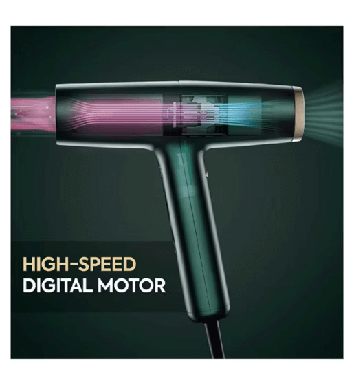 BaByliss Air Power Pro showcasing high-speed digital motor for fast and efficient hair drying.