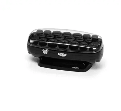 BaByliss Thermo-Ceramic Rollers set with 20 rollers, including clips and pins for easy styling and frizz control.