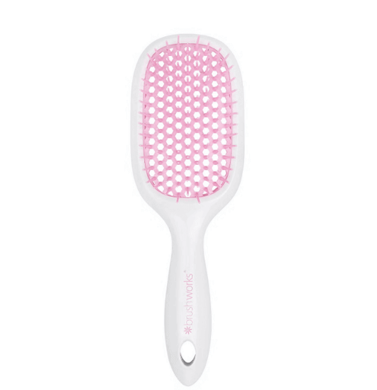Brushworks HD Honey Comb Hair Brush with tapered FLEXI-SOFT bristles for smooth and gentle styling.