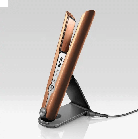 Dyson Corrale Straightener in Copper/Nickel with flexing plates for enhanced styling and cordless versatility
