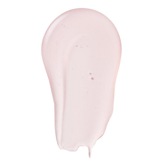 Swatch of e.l.f Power Grip Primer, a sticky gel-based formula with a light pink hue.