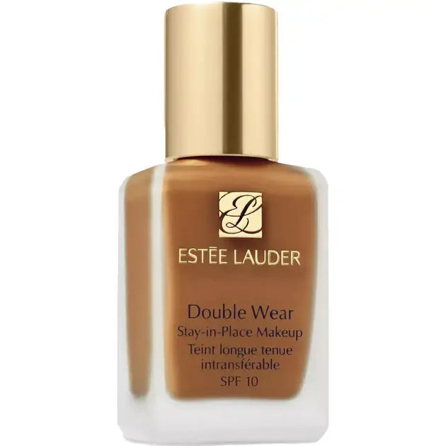 Estée Lauder Double Wear Stay-In-Place Makeup Foundation SPF10 in a sleek bottle, perfect for flawless coverage.