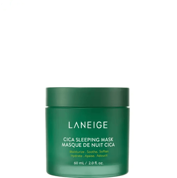 LANEIGE Cica Sleeping Mask 60ml, a nourishing overnight treatment for hydration and skin barrier protection.