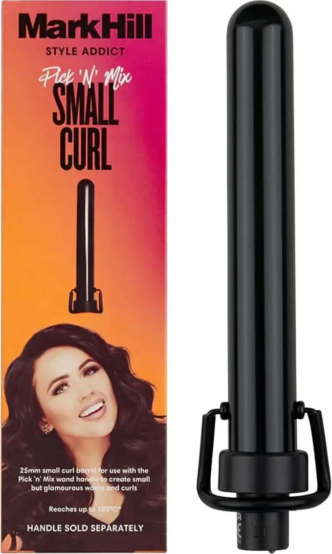 Mark Hill Pick 'N' Mix Small Curl Barrel for creating glamourous curls, 25mm wide, handle sold separately.