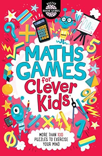 Cover of Maths Games for Clever Kids®, featuring fun math puzzles and illustrations to enhance cognitive skills.
