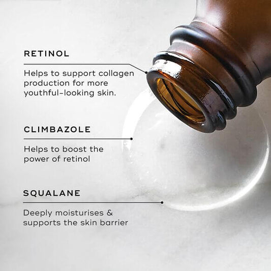 Medik8 Skincare product with labeled ingredients on a light background