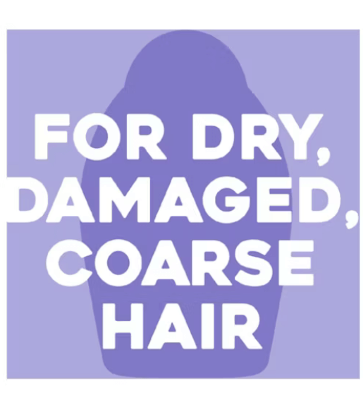Image promoting OGX Damage Remedy+ Coconut Miracle Oil for dry, damaged, coarse hair.