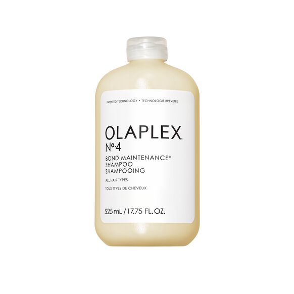 Olaplex shampoo bottle on a white background