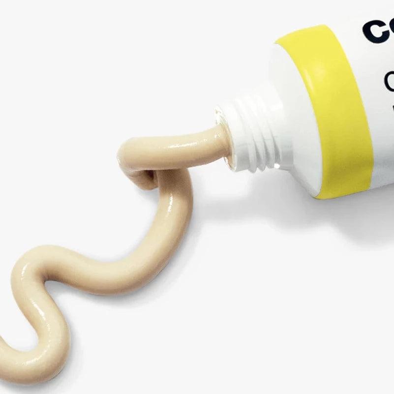 Dr Jart+ Ceramidin Cream squeezed from a tube, showcasing its creamy texture and hydration benefits.