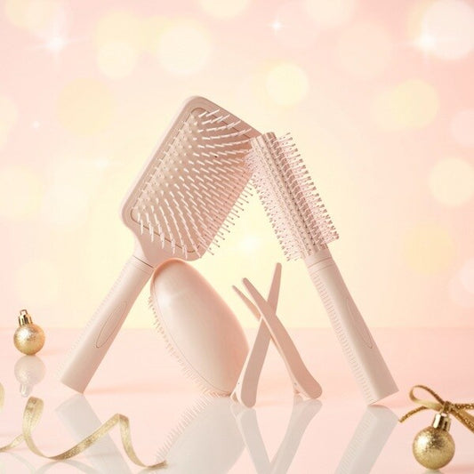 Studio London 5 piece Hair Styling Collection featuring stylish combs and brushes for perfect hair.