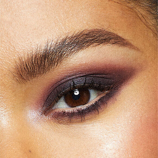 Close-up of a woman's eye with Vieve smoky eye makeup