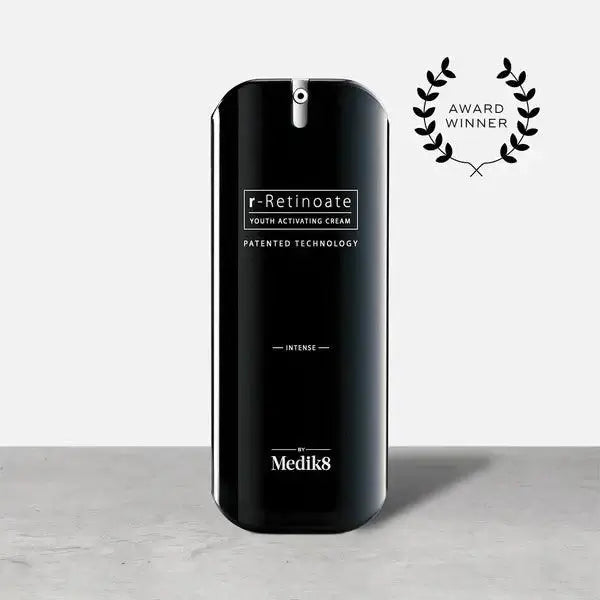Medik8 r-Retinoate Intense Youth Activating Cream 15ml, award-winning night cream for anti-aging.
