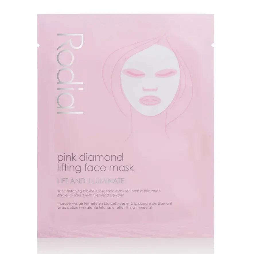 Rodial Pink Diamond Lifting Face Mask packet for intense hydration and skin glow, perfect for pampering and events.
