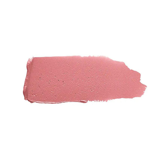 Swatch of Laura Mercier Velour Extreme Matte Lipstick in Jolie, showcasing a soft pink shade with a creamy texture.