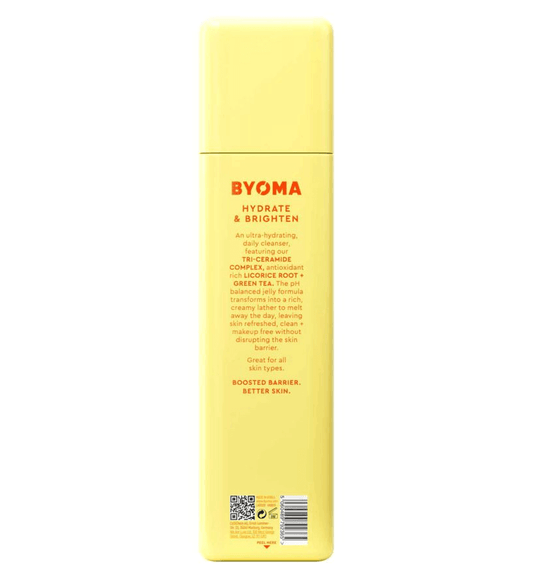 Byoma Creamy Jelly Cleanser 175ml, ultra hydrating face wash with Tri-Ceramide Complex and antioxidant extracts.