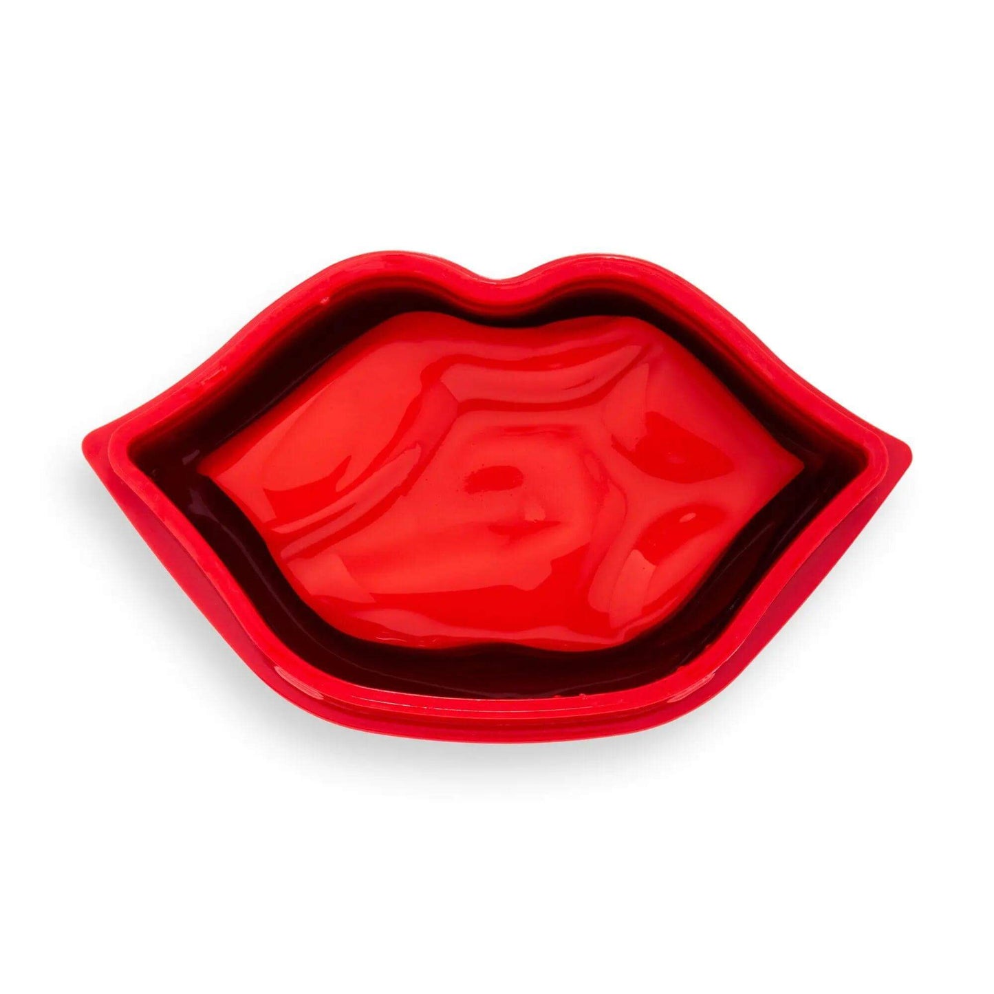 Revolution Skincare Hydrating Hyaluronic Lip Patch in vibrant red, designed for smooth and supple lips.