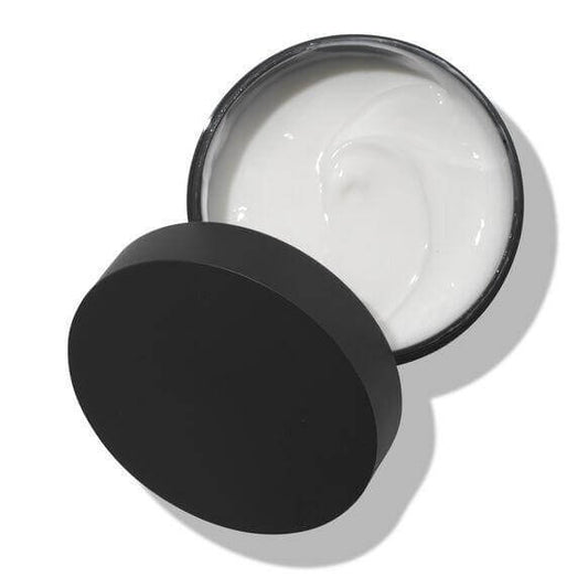 Hair by Sam McKnight Deeper Love Intense Treatment Mask 50ml in a black jar, featuring a creamy hair mask.