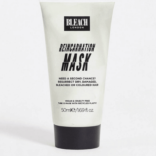 Bleach London Reincarnation Mask 50ml for repairing and hydrating dry, damaged, bleached or coloured hair.