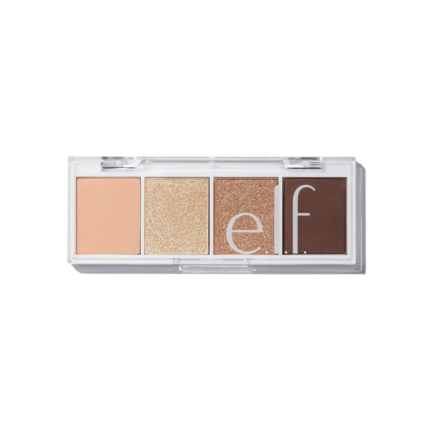 e.l.f. Bite Size Eyeshadows in Cream & Sugar featuring matte and shimmer shades in a compact palette.