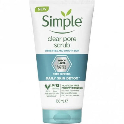 Simple Daily Skin Detox Clear Pore Scrub 150ml LYBC