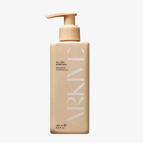 ARKIVE All Day Everyday Shampoo bottle with pump, designed for daily hair care and enriched with Baobab protein.