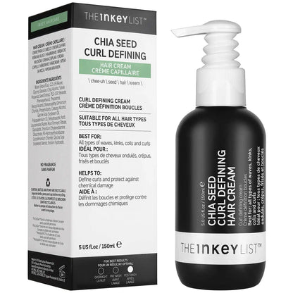 The INKEY List Chia Seed Curl Defining Hair Cream 150ml The Good Vibes