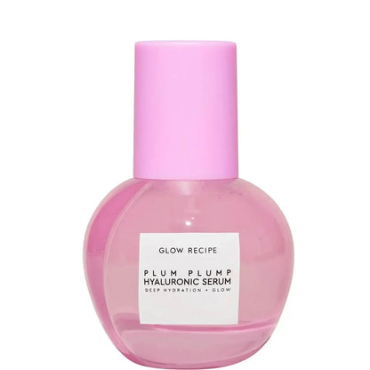 Glow Recipe Plum Plump Hyaluronic Serum 30ml bottle for deep hydration and glowing skin.