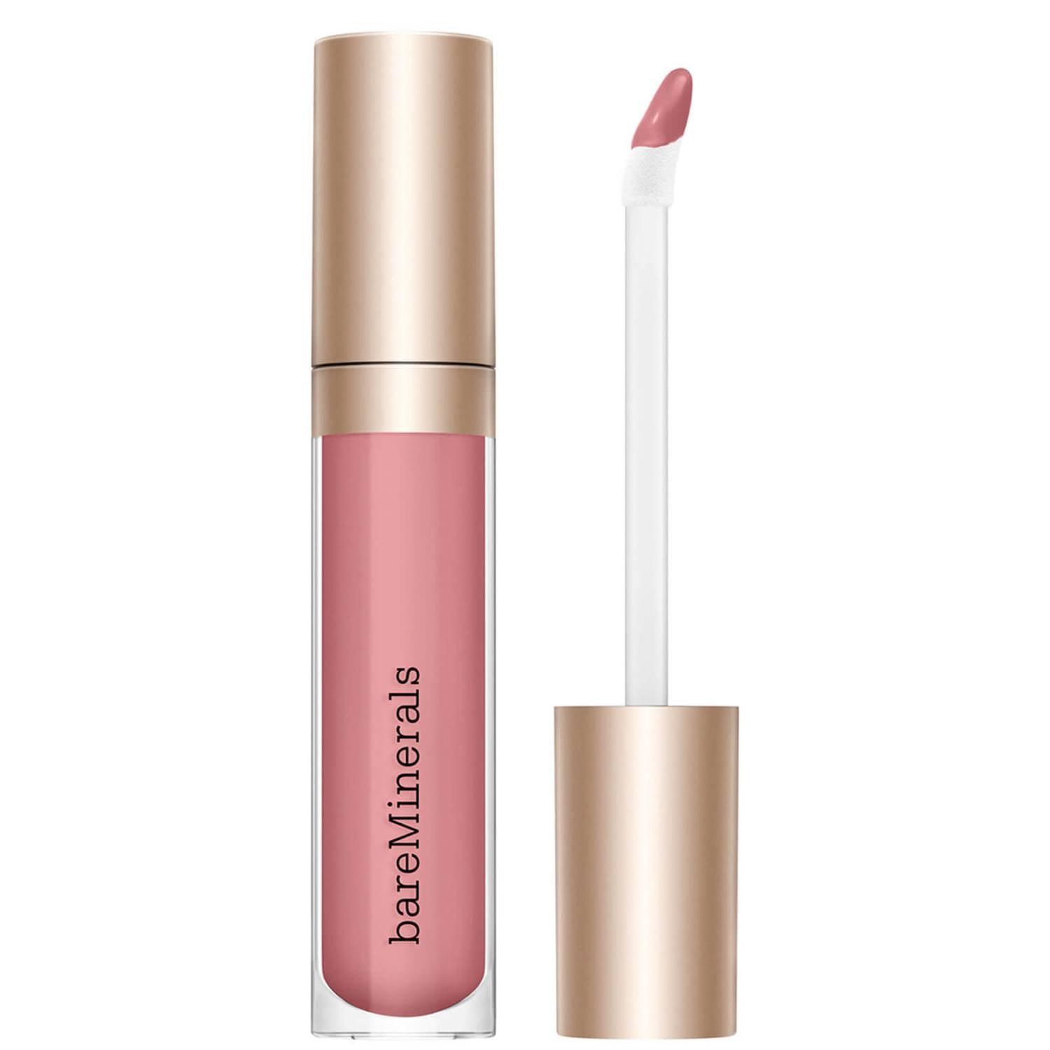 bareMinerals Mineralist Gloss-Balm in shade Heart, a nourishing lip gloss-balm hybrid with glossy shine.