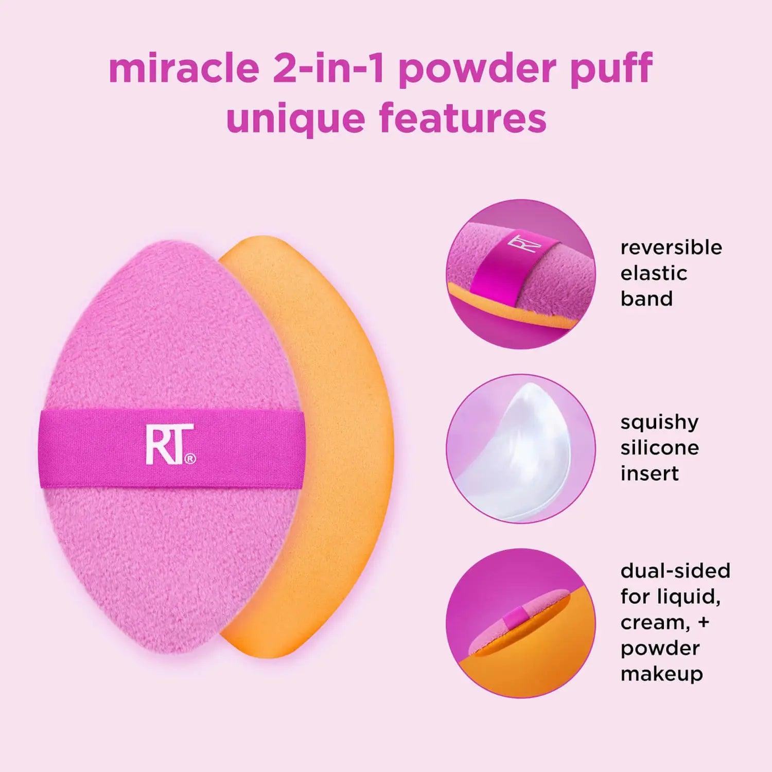 Real Techniques Miracle 2-in-1 Powder Puff The Good Vibes