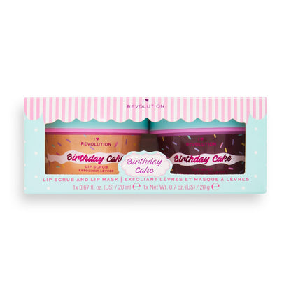 I Heart Revolution Lip Care Duo Birthday Cake 20g The Good Vibes