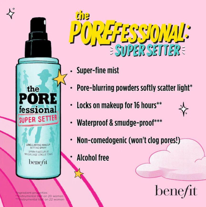 Benefit  The POREfessional Super Setter Setting Spray 120ml The Good Vibes