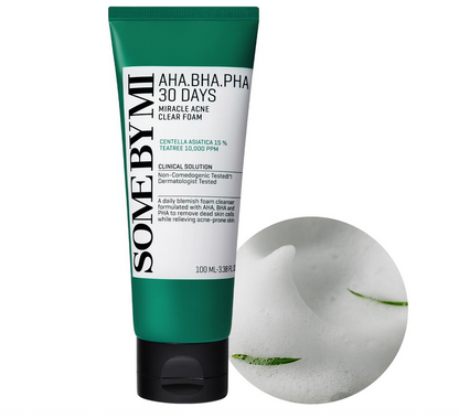 Some By Mi AHA-BHA-PHA 30 Days Miracle Acne Clear Foam Cleanser 100ml
