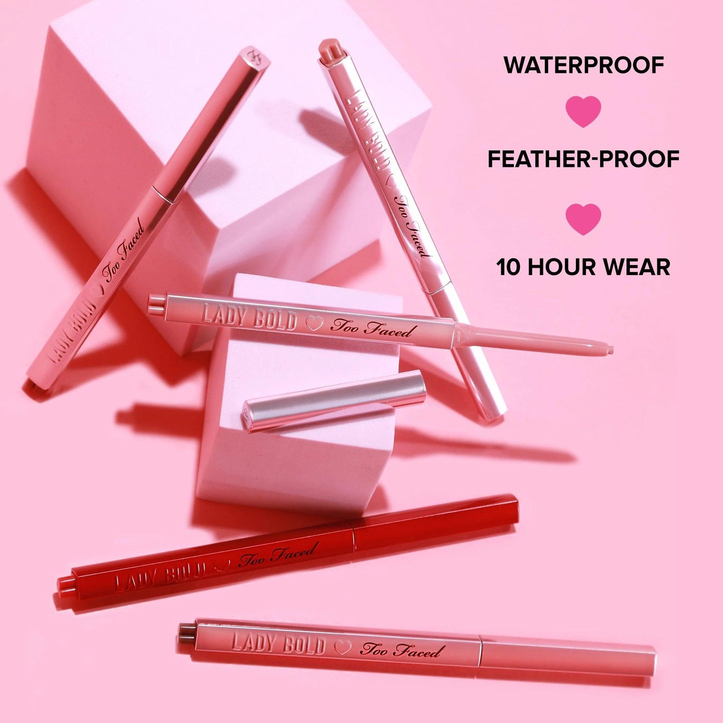 Too Faced Lady Bold Waterproof Longwear Lip Liner The Good Vibes