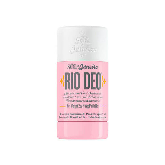 Sol de Janeiro Beija Flor Rio Deodorant 57g in pink packaging with aluminum-free label.
