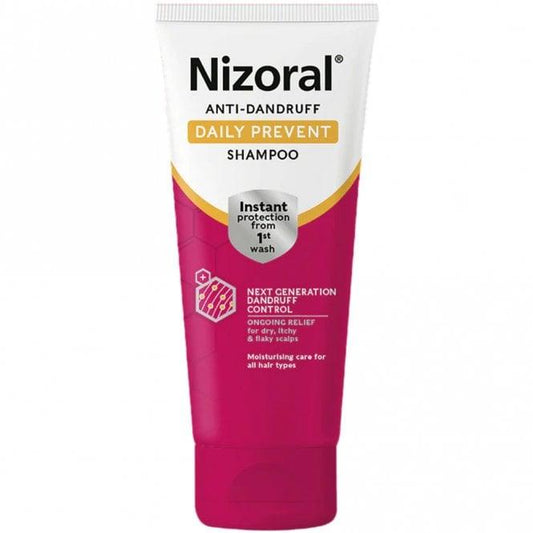 Nizoral Anti-Dandruff Daily Prevent Shampoo 200ml tube for dandruff control and scalp health.