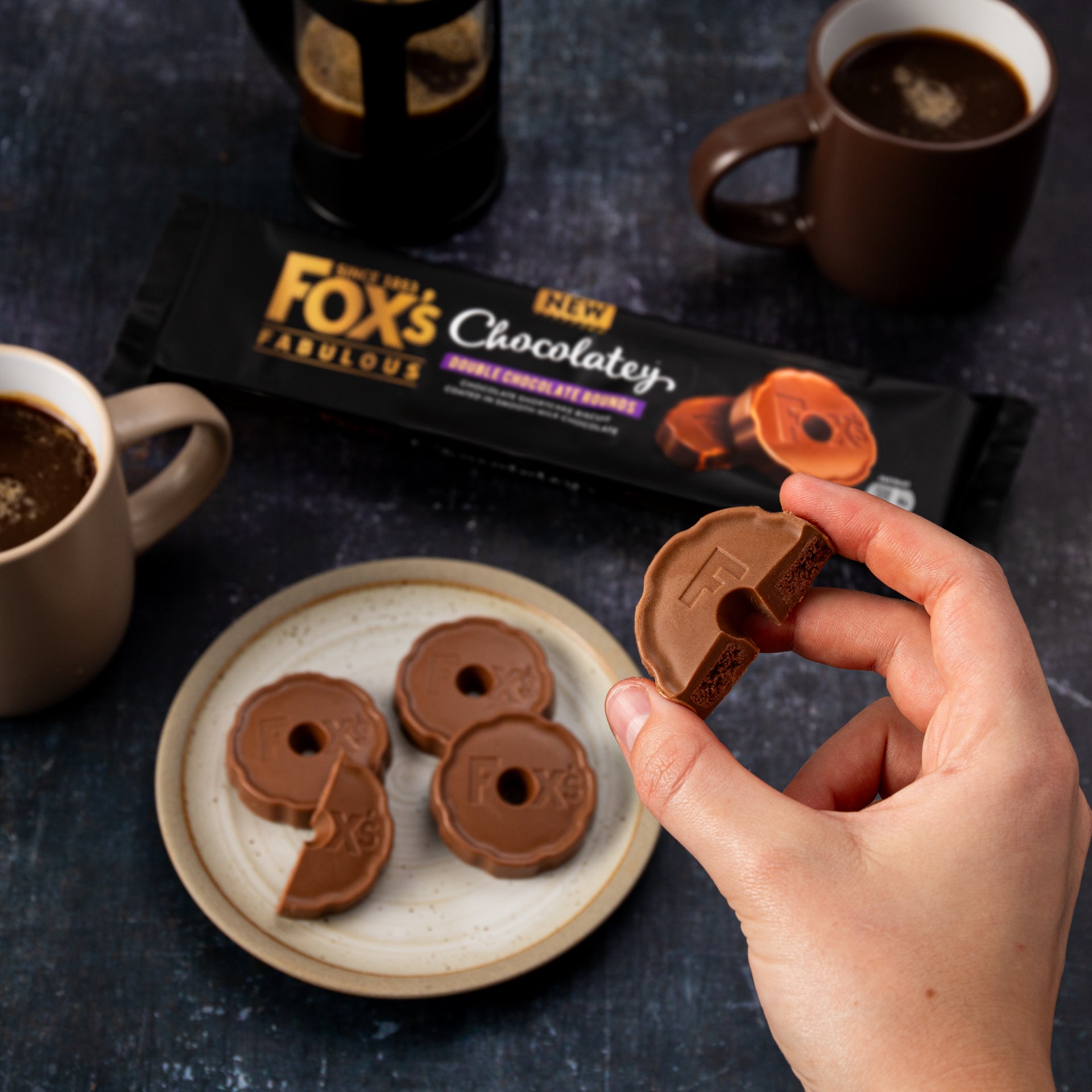 Chocolatey Milk Chocolate Rounds Biscuits | 130g Pack Of 2 | Indulgent Shortcake Treats