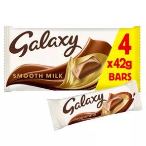 Galaxy Smooth Milk Chocolate Bars Multipack 4x42g The Good Vibes