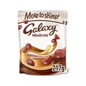 Galaxy Minstrels Milk Chocolate Buttons Sharing Pouch Bag 217g The Good Vibes