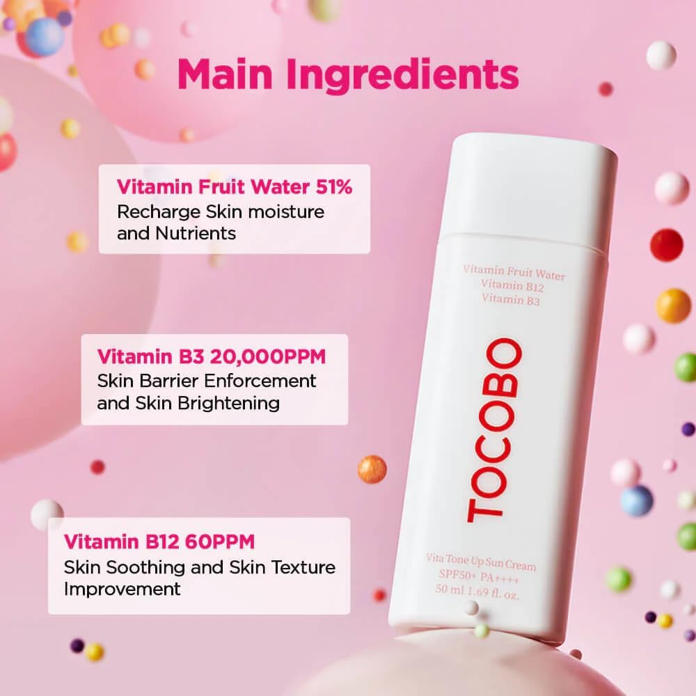 TOCOBO - Vita Tone Up Sun Cream SPF50+ PA++++ - 50ml
