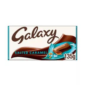 Galaxy Salted Caramel & Milk Chocolate Block Bar Vegetarian 135g The Good Vibes