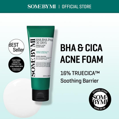 Some By Mi AHA-BHA-PHA 30 Days Miracle Acne Clear Foam Cleanser 100ml